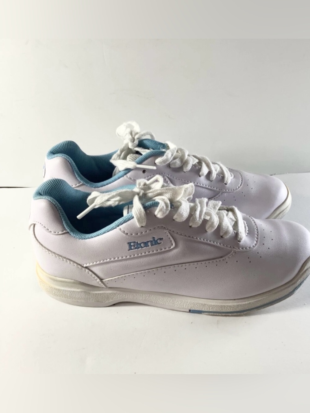 Etonic Womens Shoes Lace Up Sneakers Golf White Blue Size 6M